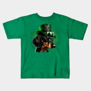 Dachshund St. Patrick's Day Kids T-Shirt